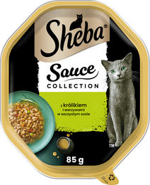 Produktbild von SHEBA Sauce Collection Nassfutter mit Kaninchen und Gemüse für adulte Katzen - 85 g