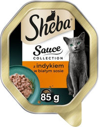 Produktbild von SHEBA Sauce Collection Nassfutter mit Truthahn in weißer Sauce für Katzen 85 g