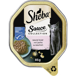 Produktbild von Sheba Schale Sauce Lover mit Lachs MSC - 22 x 85 g