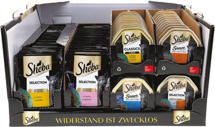 Produktbild von SHEBA® Schale und Portionsbeutel Katzenfutter - 100 x 85 g