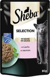Sheba Selection in Sauce Lachs - 28 x 85 g – Bild 1 von 3