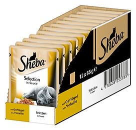 Produktbild von Sheba Selection in Sauce mit Geflügel - 12 x 85 g