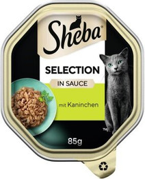 Produktbild von Sheba Selection in Sauce mit Kaninchenhäppchen - 22 x 85 g