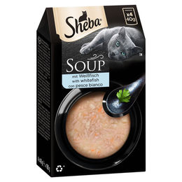 Produktbild von Sheba Soup mit Weißfisch - 40 x 40 g