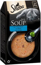 Produktbild von Sheba Soup Thunfischfilet Katzenfutter - 40 x 40 g