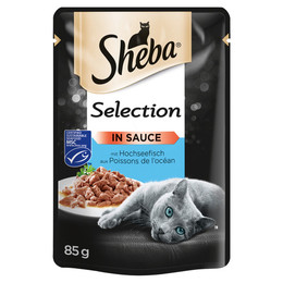 Produktbild von Sheba Varietäten Frischebeutel Selection in Sauce mit Hochseefisch - 28 x 85 g