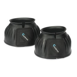 Shires Touch und Schließen Hufglocken Schwarz Extra Groß – Bild 1 von 6