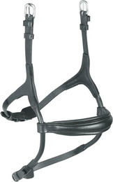 Produktbild von Shires Velociti Rapida Nasenriemen gerollt gepolstert Schwarz