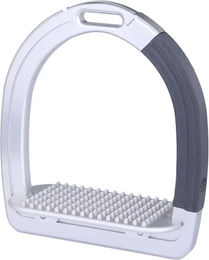 Produktbild von Sicherheitsaluminiumsteigbügel flacher Boden Alfa Jump Safety2