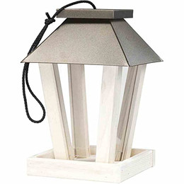 Produktbild von SIENA GARDEN Vogelfuttersäule »Felia«, BxHxT: 18,5 x 27 x 18,5 cm, Kiefernholz - beige | orange