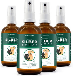 Produktbild von Silberkraft Fellpflege Kolloidales Silberspray - 4 x 100 ml