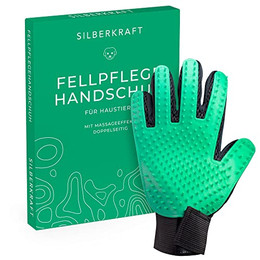 Produktbild von Silberkraft Fellpflegehandschuh für Hund, Katze, Pferd und andere Haustiere - 1 Stk.