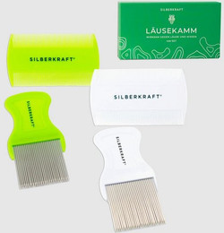Produktbild von Silberkraft Läusekamm Set
