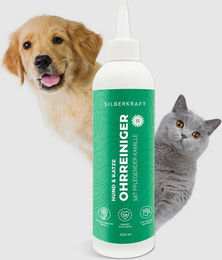 Produktbild von Silberkraft Ohrreiniger für Hunde und Katzen mit Kamillenextrakt - 250 ml