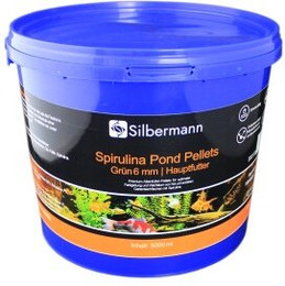 Produktbild von Silbermann Spirulina Teichfutter Pellets 6 mm - 5 l