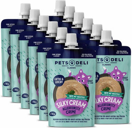 Produktbild von Silky Cream Ente Katzenfutter - 12 x 70 g