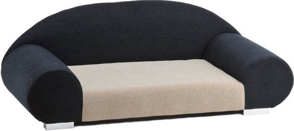 Produktbild von Silvio Design Hundesofa Amie, schwarz-weiß, ca. 53x122x45 cm