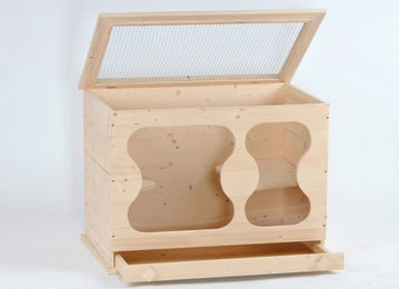 Produktbild von Silvio Design Nagerkäfig Coco, natur, ca. 52x50x60 cm