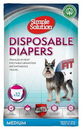 Produktbild von Simple Solution Einweg-Hundewindeln für Hündinnen Größe M