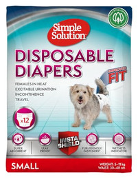 Produktbild von Simple Solution Einweg-Hundewindeln für Hündinnen Größe S