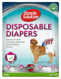 Produktbild von Simple Solution Einweg-Hundewindeln für Hündinnen XXL