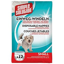 Produktbild von Simple Solution Einwegwindeln für Hunde Größe S