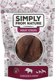 Produktbild von SIMPLY FROM NATURE Fleischstreifen mit Wild und Hanf für Hunde - 80 g