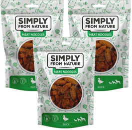 Produktbild von SIMPLY FROM NATURE Meat Noodles Entenknödel für Hunde - 3 x 80 g