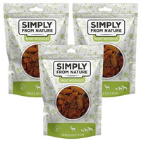 Produktbild von Simply from Nature Meat Noodles Knödel mit Hirsch und Wildschwein - 3 x 80 g