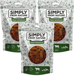 Produktbild von SIMPLY FROM NATURE Meat Noodles Rinderknödel für Hunde - 3 x 80 g