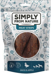 Produktbild von SIMPLY FROM NATURE Meat Strips Fleischstreifen mit Ente und Apfel für Hunde 80 g