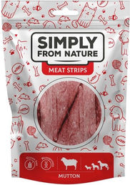 Produktbild von SIMPLY FROM NATURE Meat Strips Hammelfleischstreifen für Hunde - 80 g