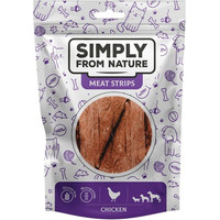 Produktbild von SIMPLY FROM NATURE Meat Strips Hühnerfleischstreifen für Hunde - 80 g