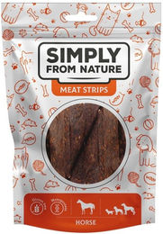 Produktbild von SIMPLY FROM NATURE Meat Strips Pferdefleischstreifen für Hunde - 80 g