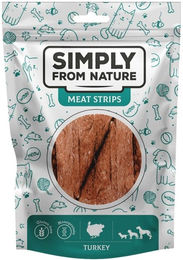Produktbild von SIMPLY FROM NATURE Meat Strips Putenfleischstreifen für Hunde - 80 g