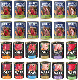 Produktbild von SIMPLY FROM NATURE Mix Geschmacks 12 x 400 g + DOLINA NOTECI Mix Geschmacks 12 x 400 g