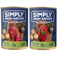 Produktbild von SIMPLY FROM NATURE Nassfutter mit Pferdefleisch und Ziege - 12 x 400 g