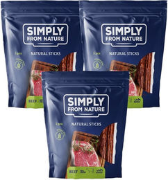 Produktbild von SIMPLY FROM NATURE Nature Sticks with beef natürliche Zigarren mit Rind 3 x 3 Stück
