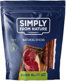 Produktbild von SIMPLY FROM NATURE Nature Sticks with wild boar natürliche Zigarren mit Wildschweinfleisch 7 Stück