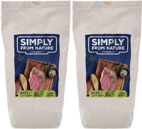 Produktbild von SIMPLY FROM NATURE Oven Baked Dog Food with beef Rind 2x1,2 kg