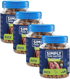 Produktbild von SIMPLY FROM NATURE Smart Bites Ente für Hunde - 4 x 130 g