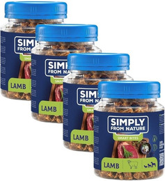 Produktbild von SIMPLY FROM NATURE Smart Bites Lamm Hundesnacks - 4 x 130 g