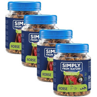 Produktbild von SIMPLY FROM NATURE Smart Bites Pferdefleisch für Hunde - 4 x 130 g