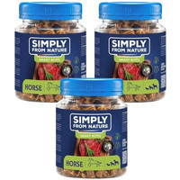 Produktbild von SIMPLY FROM NATURE Smart Bites Pferdefleisch für Hunde - 3 x 130 g