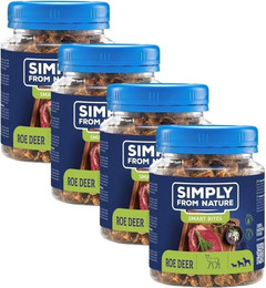 Produktbild von SIMPLY FROM NATURE Smart Bites Reh für Hunde - 4 x 130 g