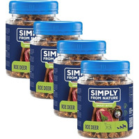 Produktbild von SIMPLY FROM NATURE Smart Bites Reh für Hunde - 4 x 130 g