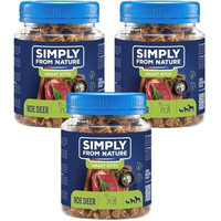 Produktbild von SIMPLY FROM NATURE Smart Bites Reh für Hunde - 3 x 130 g