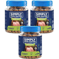 Produktbild von SIMPLY FROM NATURE Smart Bites Truthahn für Hunde - 3 x 130 g