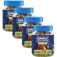 Produktbild von SIMPLY FROM NATURE Smart Bites Wildschwein für Hunde - 4 x 130 g