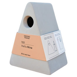 Singing Friend Nina Nistkasten aus Keramik grau – Bild 1 von 4